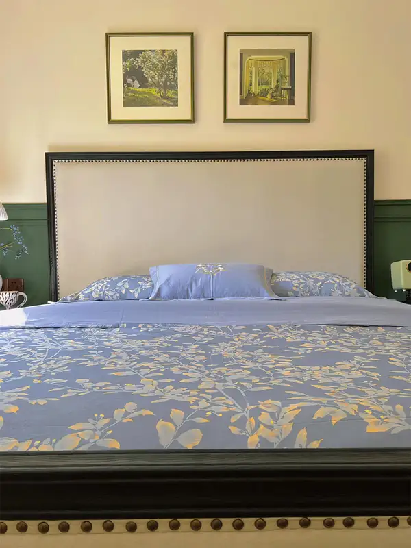 French-Inspired Solid Wood Bed — product image 2
