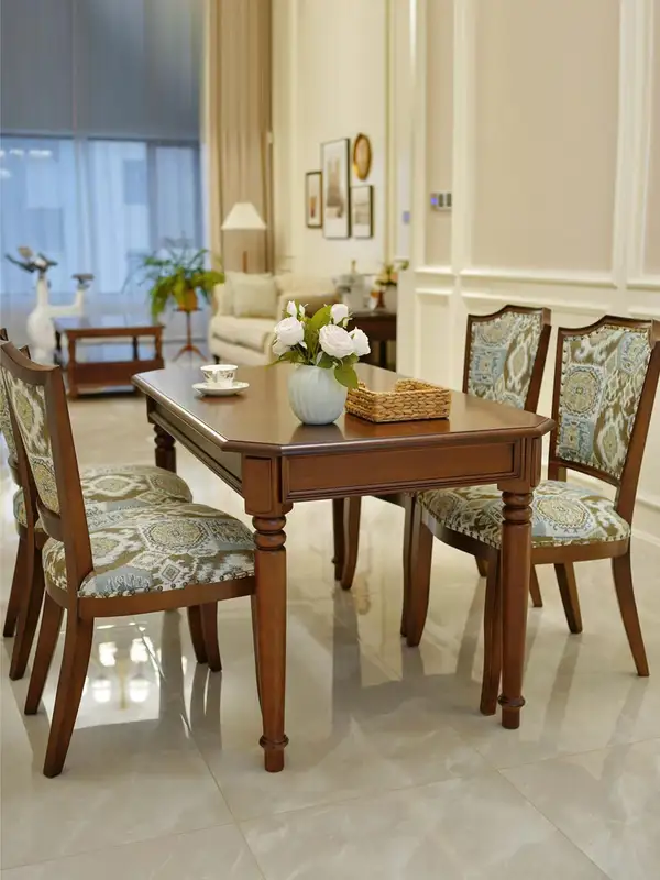 French-Inspired Solid Wood Dining Table — product image 2