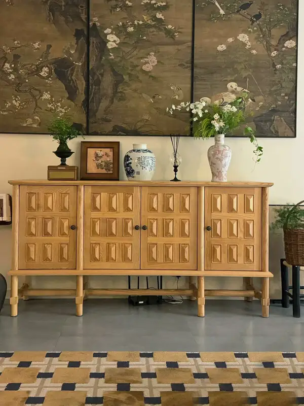 French-Inspired Solid Wood Storage Sideboard — product image 2