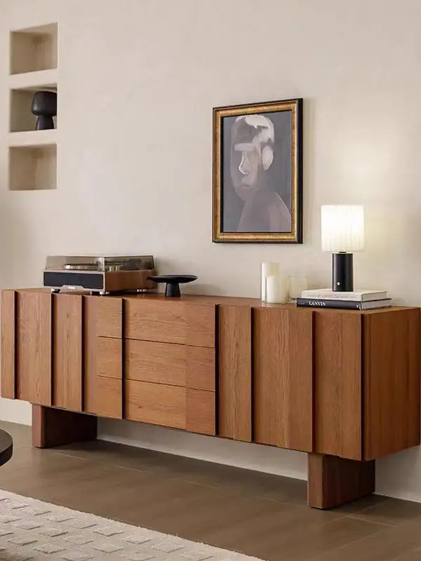 French-Inspired Solid Wood Storage TV Unit — product image 2