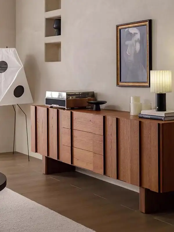 French-Inspired Solid Wood Storage TV Unit — product image 3