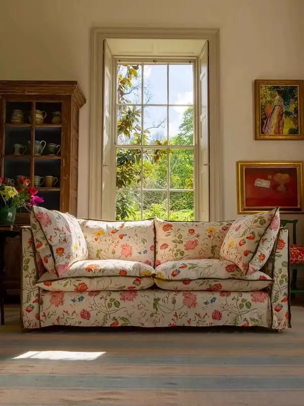 French-Inspired Upholstered Sofa — product image 1