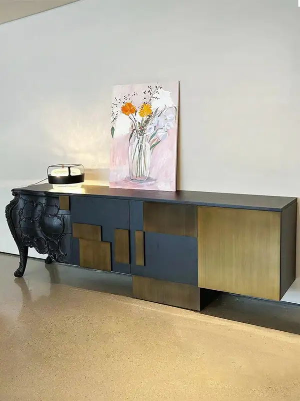 French-Inspired Solid Wood Carved Sideboard — product image 1