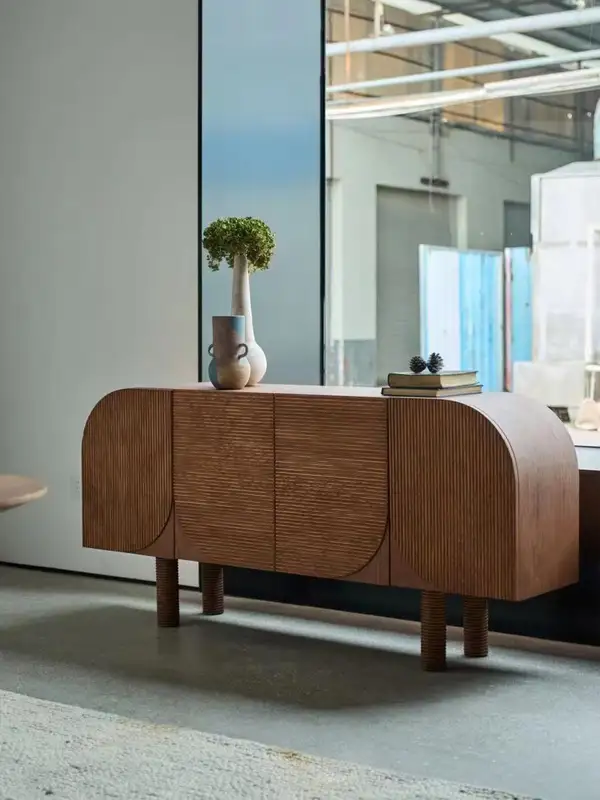 French-Inspired Solid Wood TV Unit — product image 3