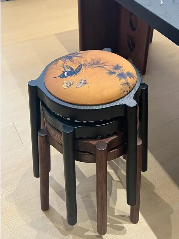 Vintage-Inspired Solid Wood Dining Chair — product image 1