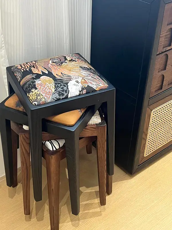 Vintage-Inspired Solid Wood Dining Chair — product image 2