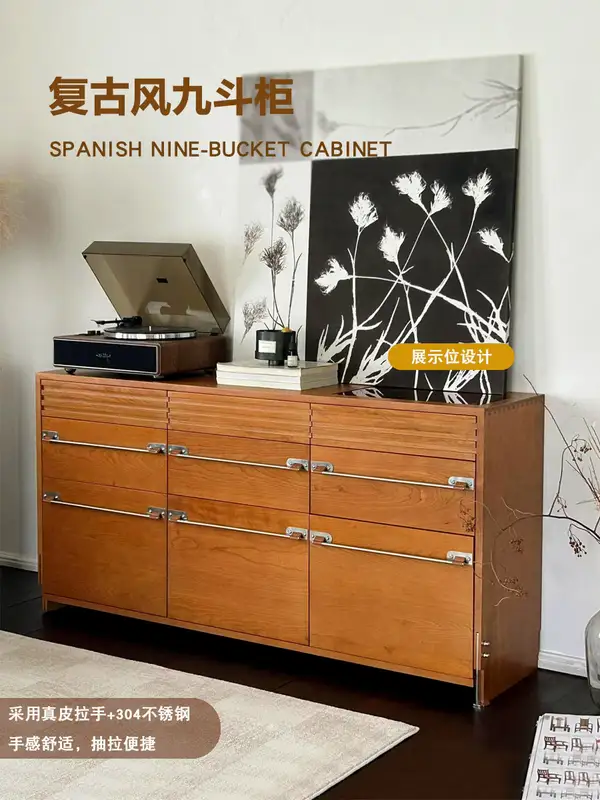 French-Inspired Solid Wood Storage Chest of Drawers — product image 1