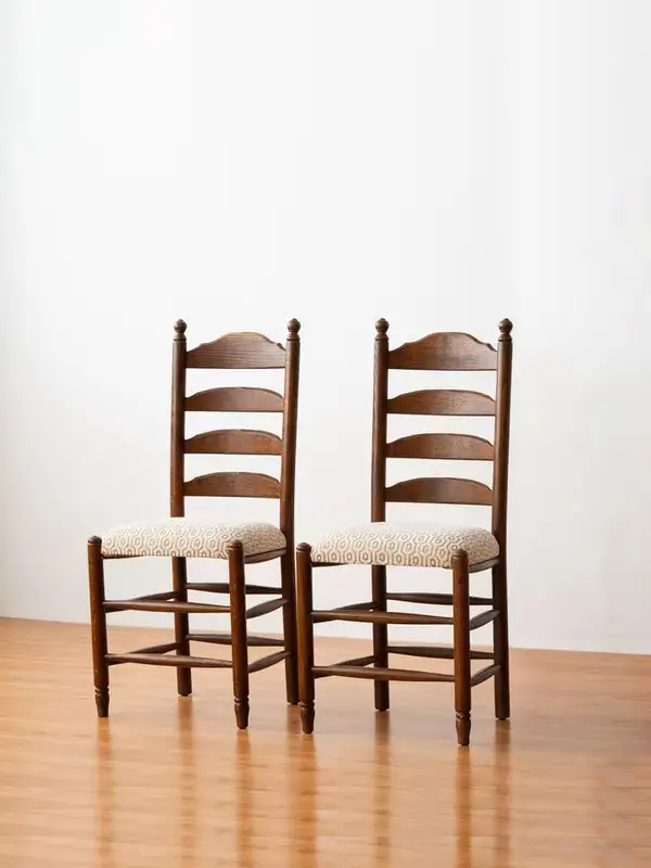 French-Inspired Solid Wood Dining Chair — product image 1