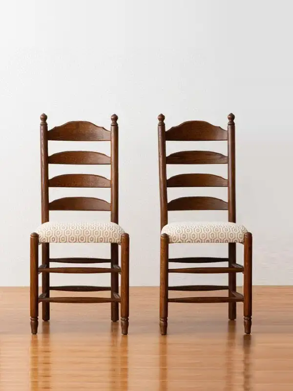 French-Inspired Solid Wood Dining Chair — product image 2