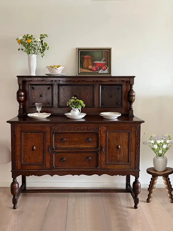 French-Inspired Solid Wood Storage Sideboard — product image 1