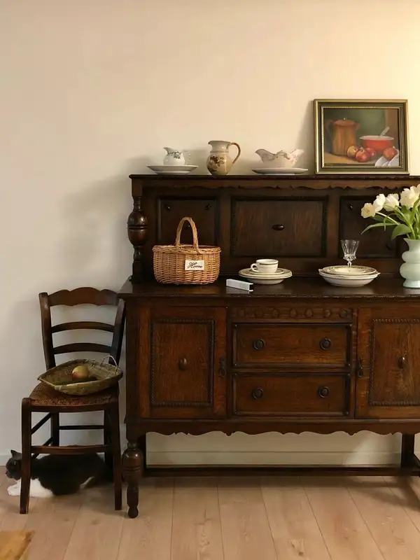 French-Inspired Solid Wood Storage Sideboard — product image 2