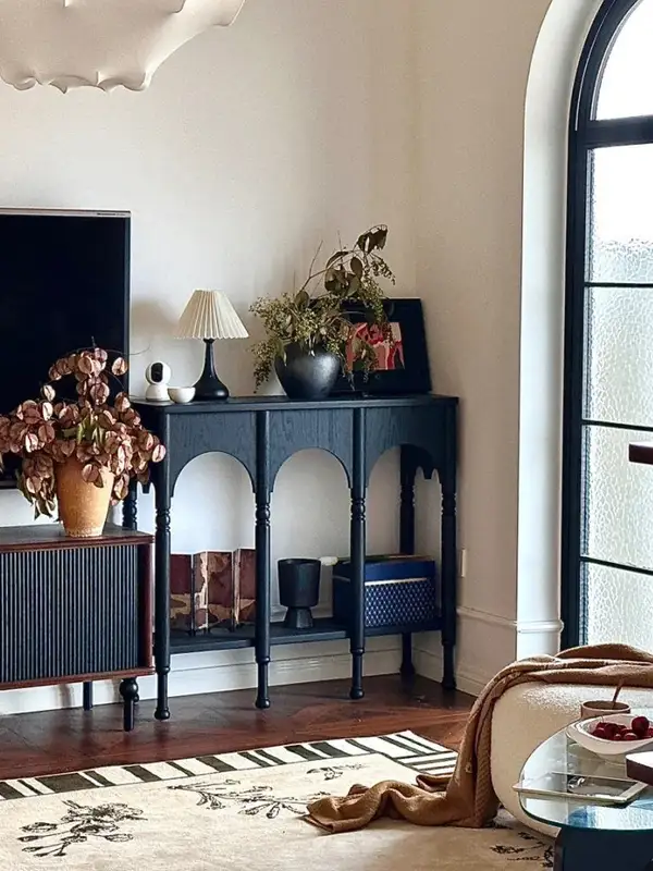 French-Inspired Solid Wood Storage Console Table — product image 3