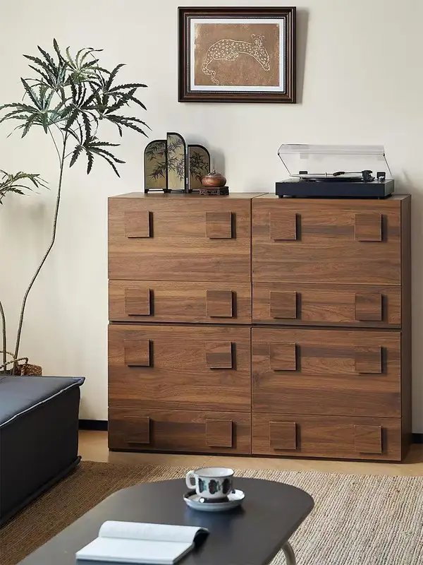 French-Inspired Solid Wood Storage TV Unit — product image 3