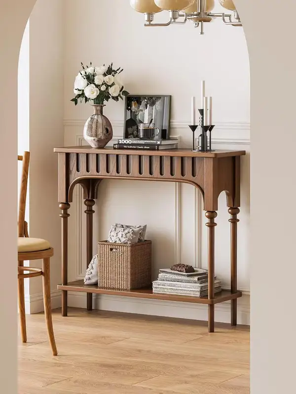 French-Inspired Solid Wood Console Table — product image 3