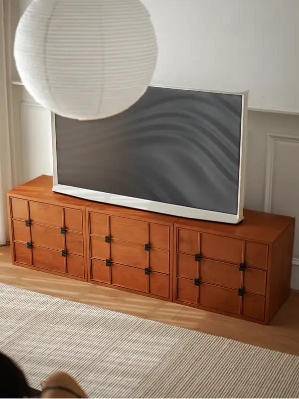 French-Inspired Mixed-Material Storage Bedside Table — product image 2