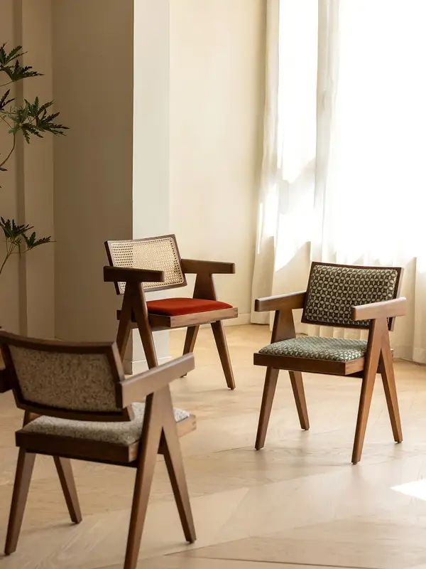 French-Inspired Solid Wood Dining Chair — product image 1