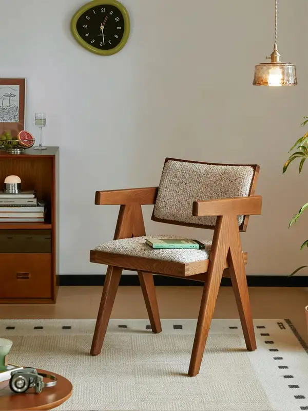 French-Inspired Solid Wood Dining Chair — product image 2