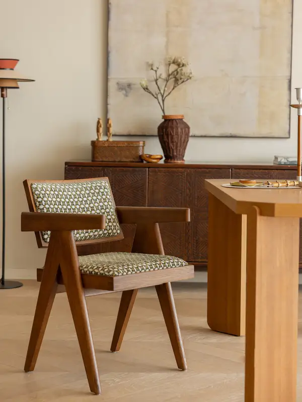 French-Inspired Solid Wood Dining Chair — product image 3
