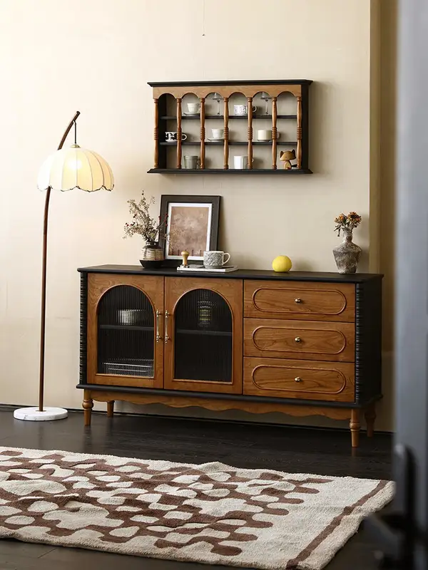 French-Inspired Solid Wood Storage Sideboard — product image 1