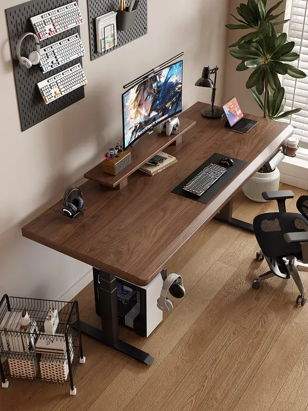 Modern Solid Wood Adjustable Standing Desk — product image 1