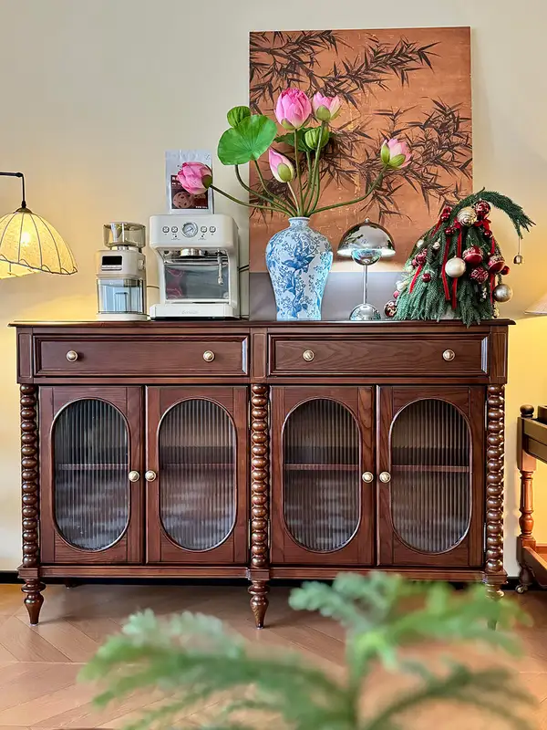 French-Inspired Solid Wood Storage Sideboard — product image 1