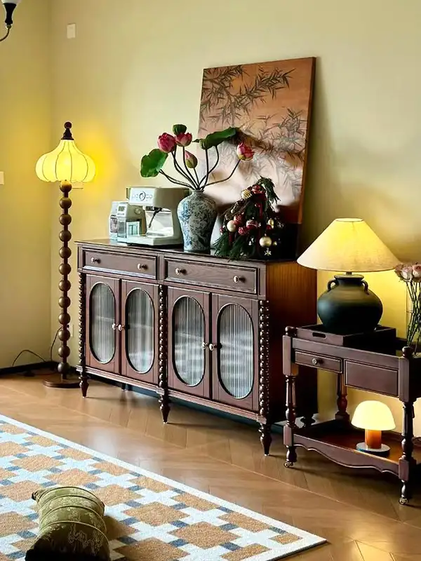French-Inspired Solid Wood Storage Sideboard — product image 2