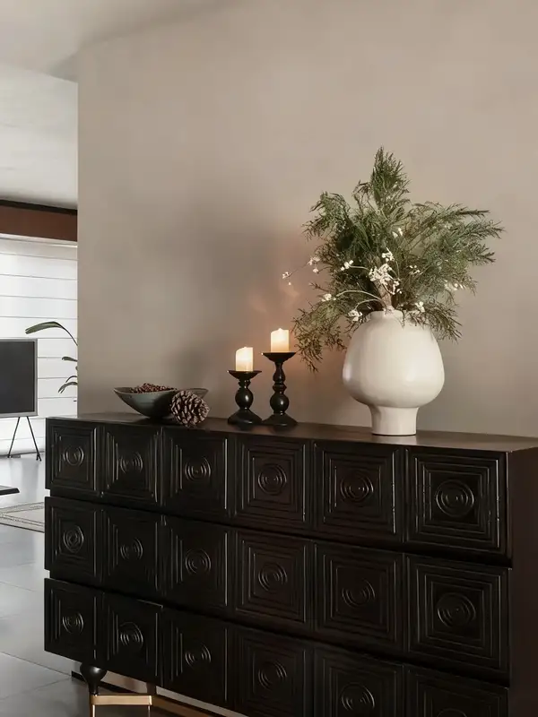 French-Inspired Solid Wood Carved Sideboard — product image 2