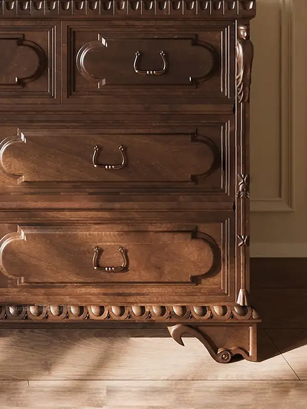American-Style Solid Wood Storage Chest of Drawers — product image 3