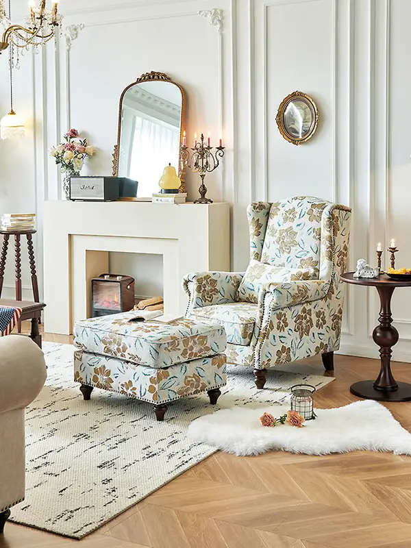 French-Inspired Upholstered Sofa — product image 2