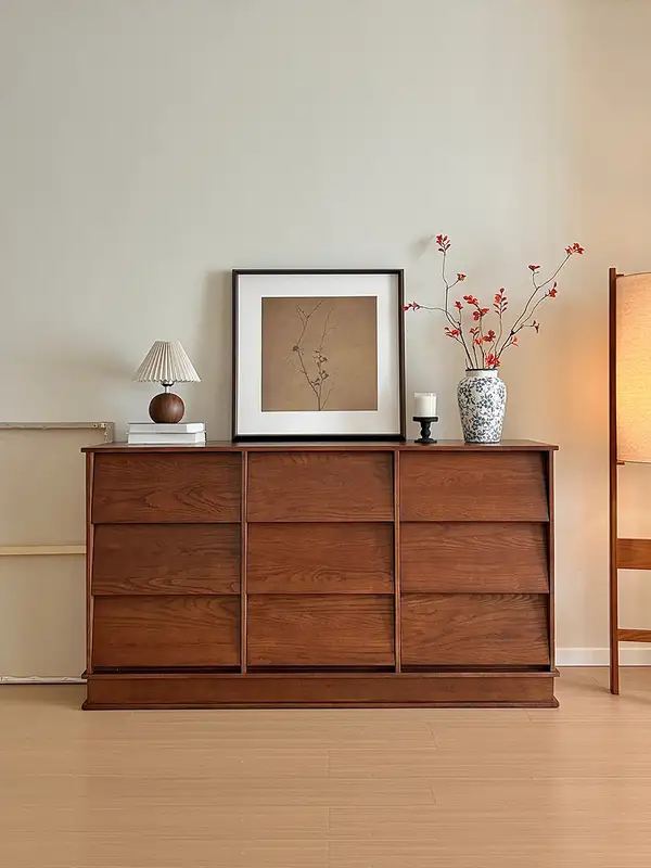 French-Inspired Mixed-Material Storage Chest of Drawers — product image 1