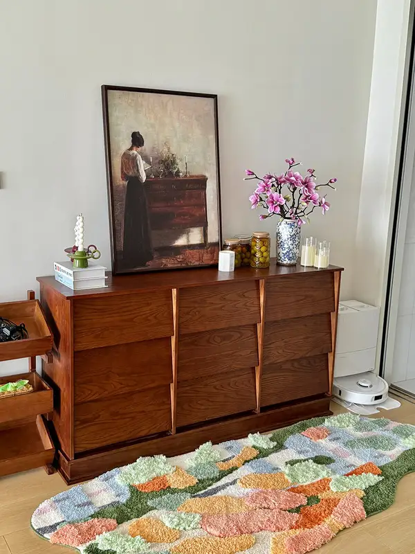 French-Inspired Mixed-Material Storage Chest of Drawers — product image 2