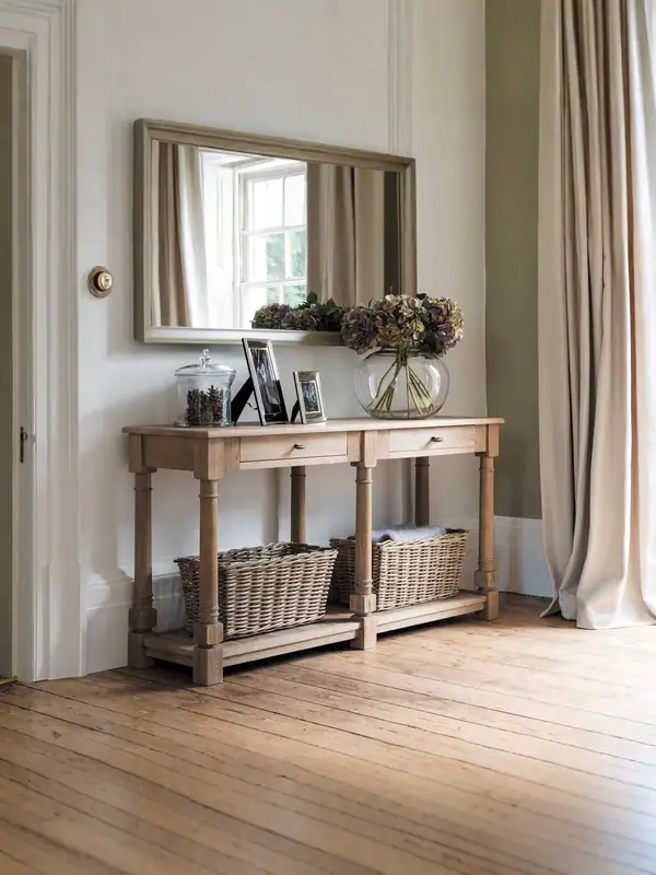 Vintage-Inspired Ash Console Table — product image 2