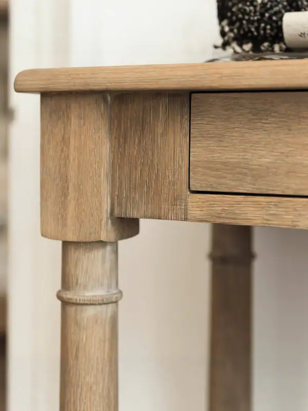 Vintage-Inspired Ash Console Table — product image 4