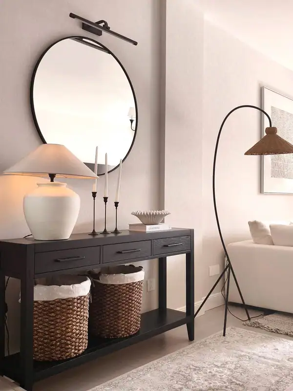 American-Style Solid Wood Console Table — product image 3