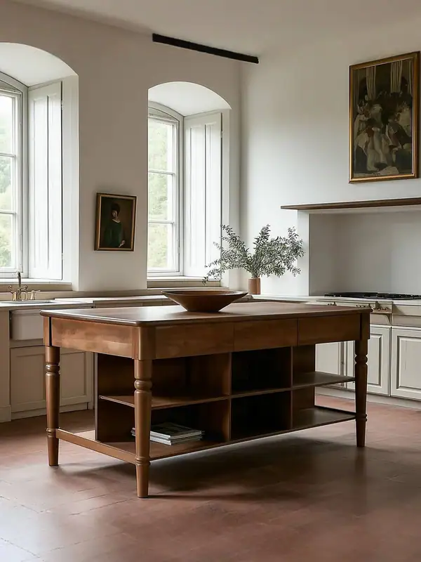 American Country Storage Kitchen Island — product image 1