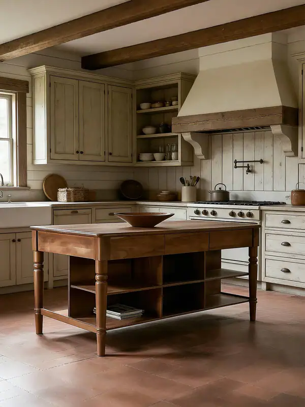 American Country Storage Kitchen Island — product image 3
