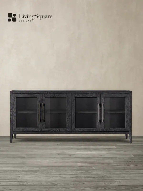 Wabi-Sabi-Inspired Glass-Door Sideboard — product image 1