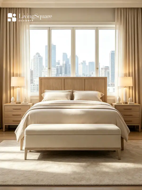 Vintage-Inspired Storage Bedroom Bench — product image 2