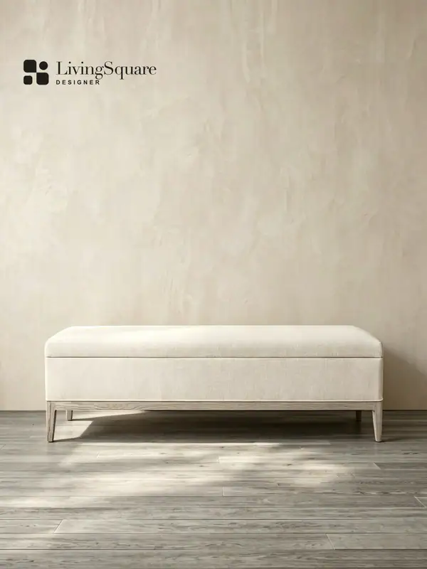 Vintage-Inspired Storage Bedroom Bench — product image 3