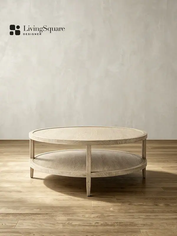 Vintage-Inspired Round Coffee Table — product image 3