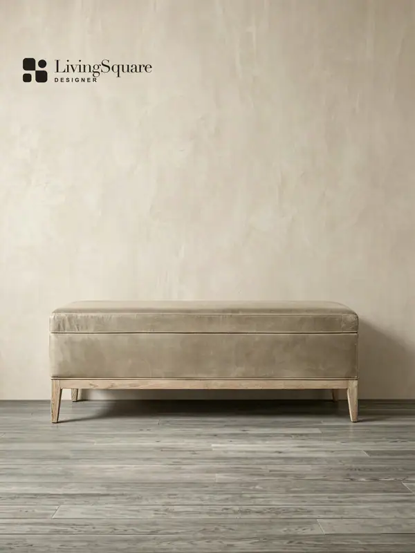 Wabi-Sabi-Inspired Storage Entryway Bench — product image 3