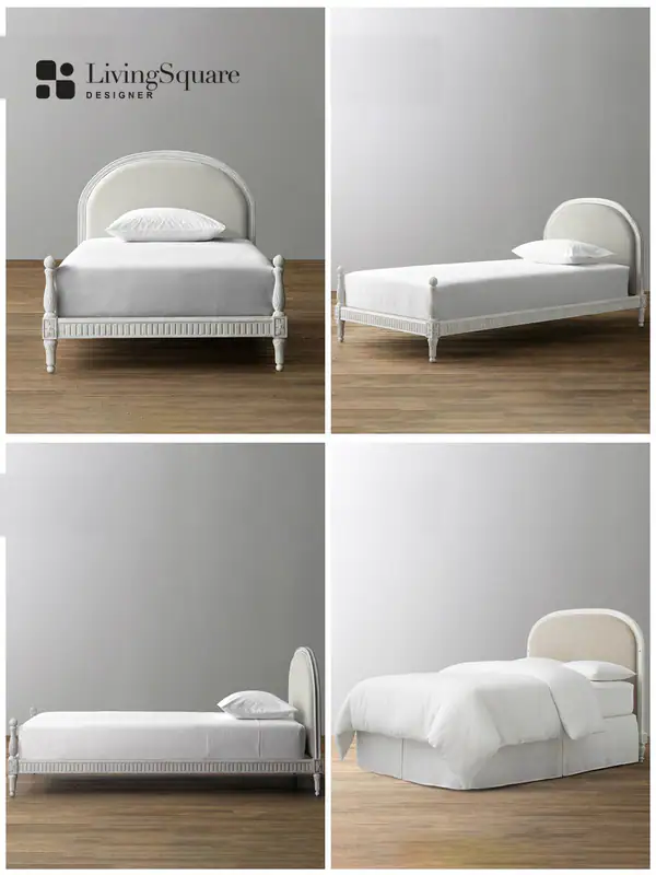 French-Inspired Oak Bed — product image 2