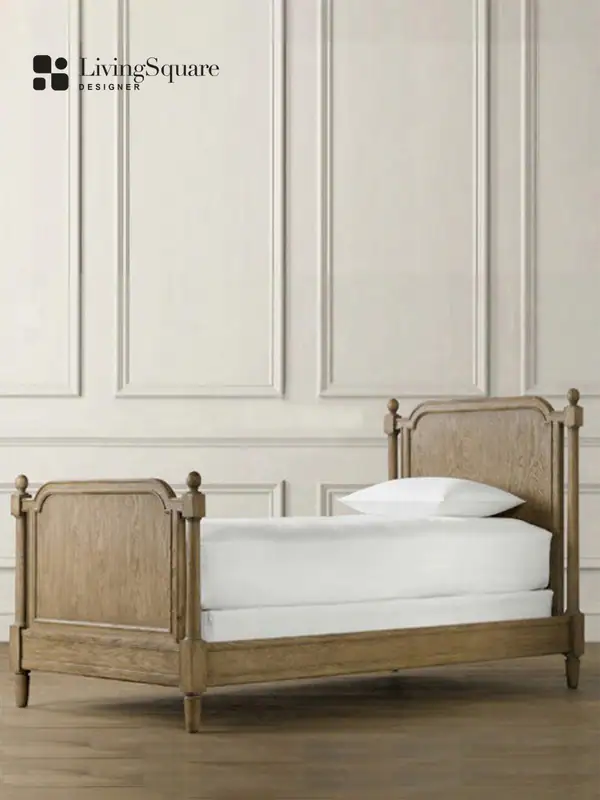 American Country Solid Wood Bed — product image 2