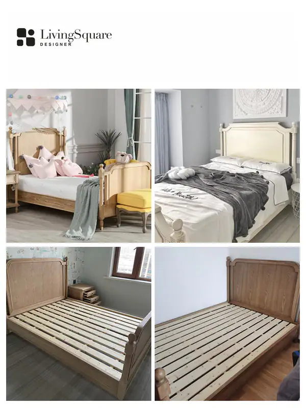 American Country Solid Wood Bed — product image 5