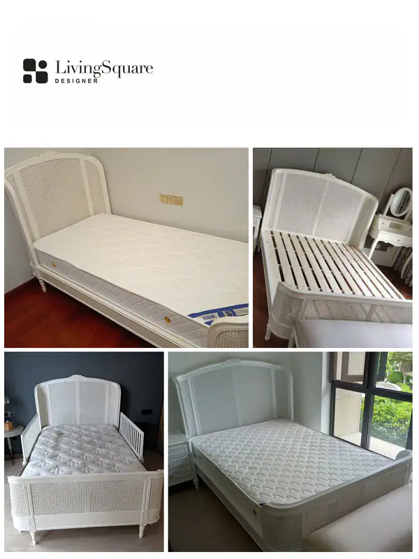 French-Inspired Solid Wood Bed — product image 5
