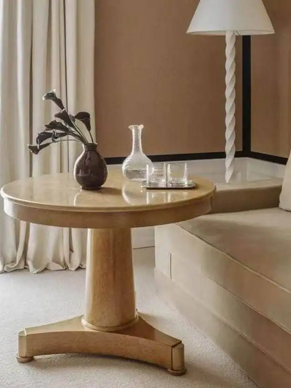 Vintage-Inspired Oak Round Dining Table — product image 4