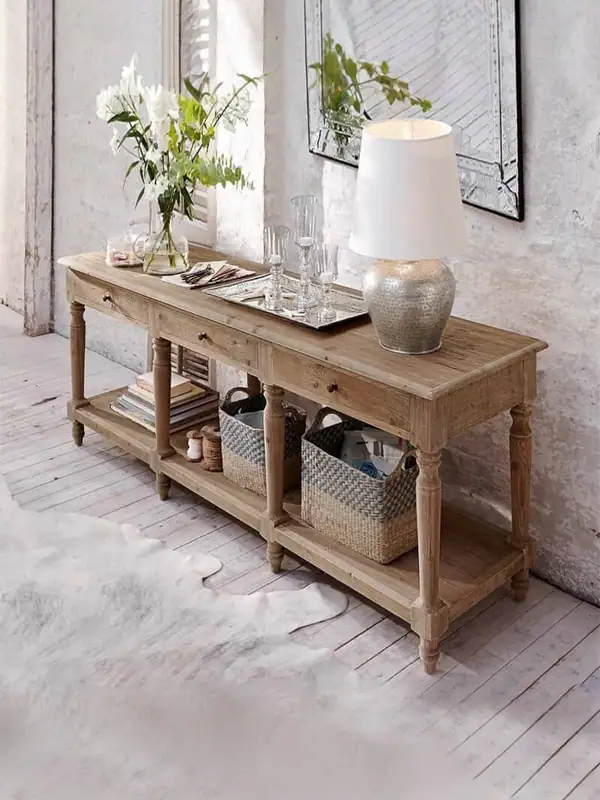 American Country Storage Console Table — product image 3